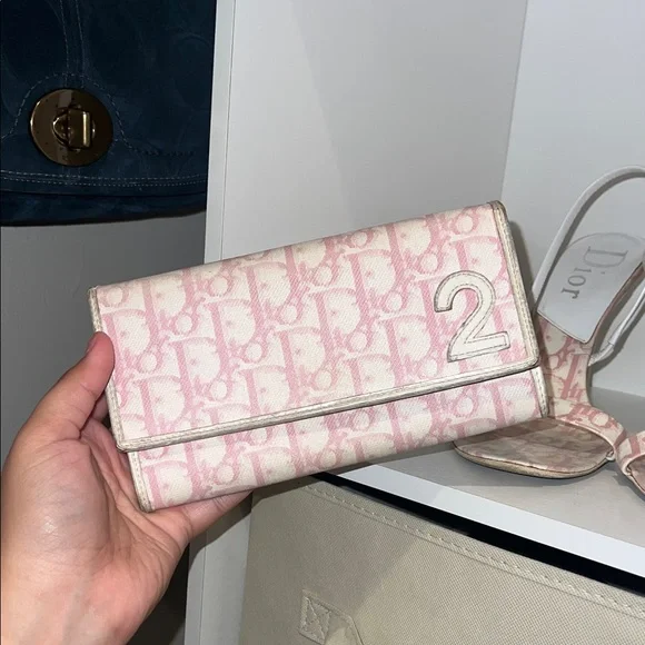 Dior Pink Monogram Clutch - Picture 7 of 7